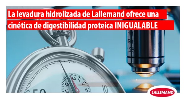 La levadura hidrolizada de Lallemand ofrece una cinética de digestibilidad proteica inigualable 
